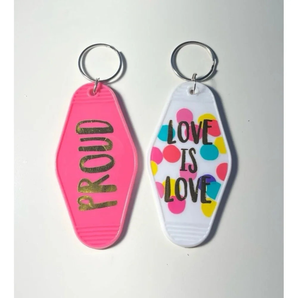 Love Is Love Keychain Set